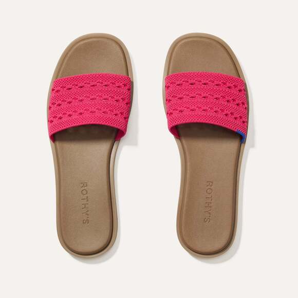 Rothy's The Slide Sandal - Rouge Crochet Size 11